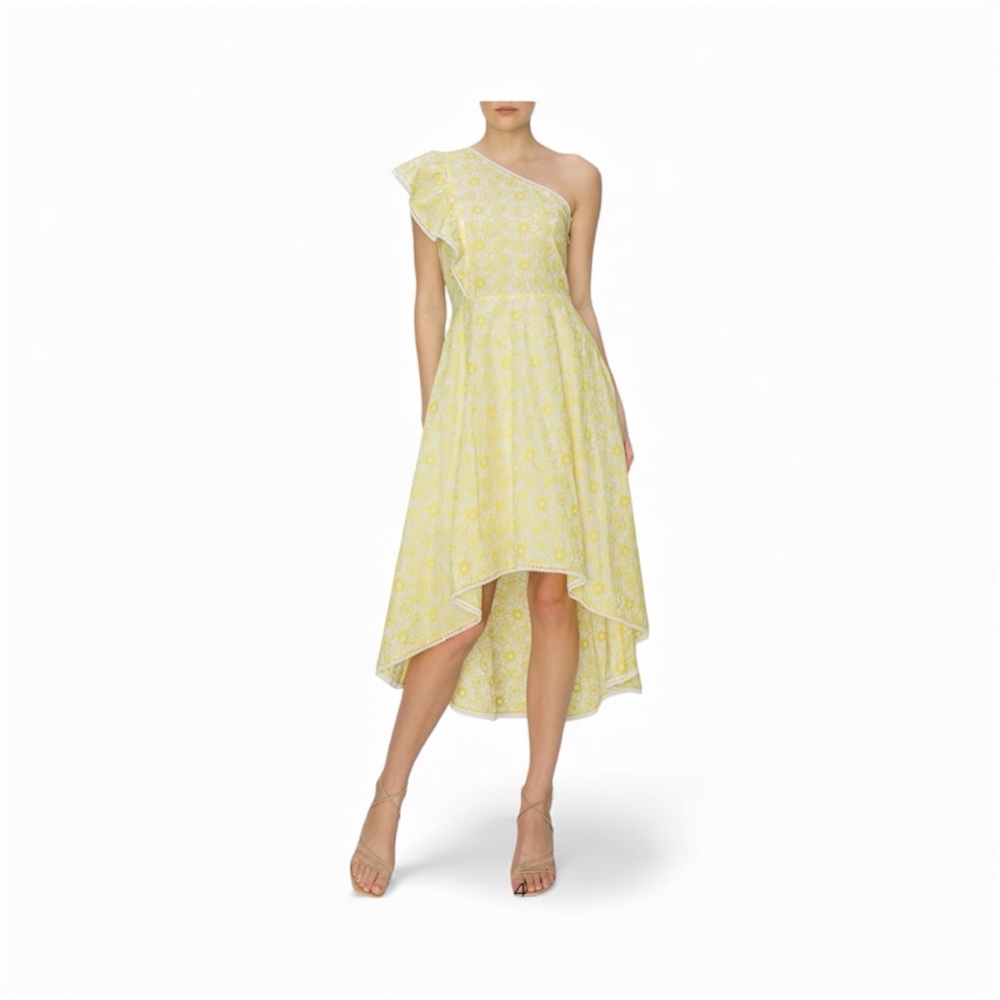 Elegant Yellow One-Shoulder Dress